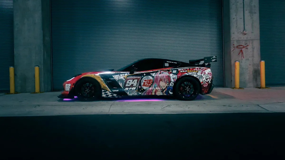 Materials for Anime Wrap Car
