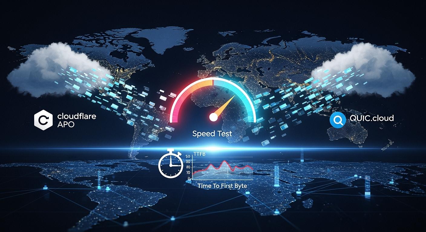 Cloudflare APO vs QUIC.cloud: Real-World Edge Cache & TTFB Tests