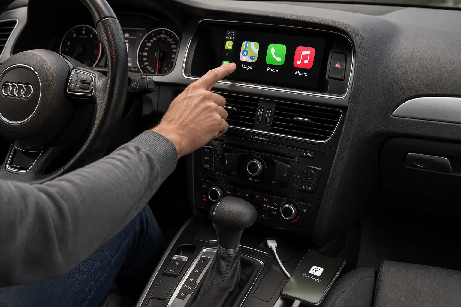 How to Install Apple CarPlay and Android Auto on Your Audi A4 2013-2016 Screen