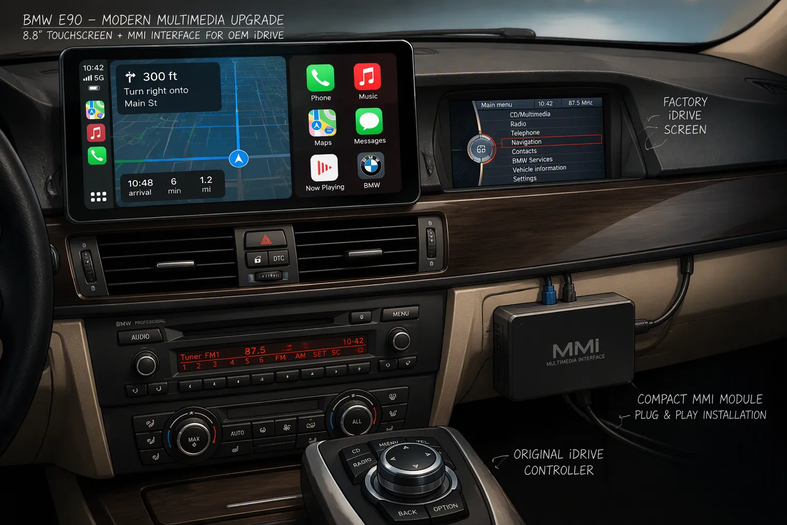 Choose the Right BMW E90 Apple CarPlay Retrofit Kit