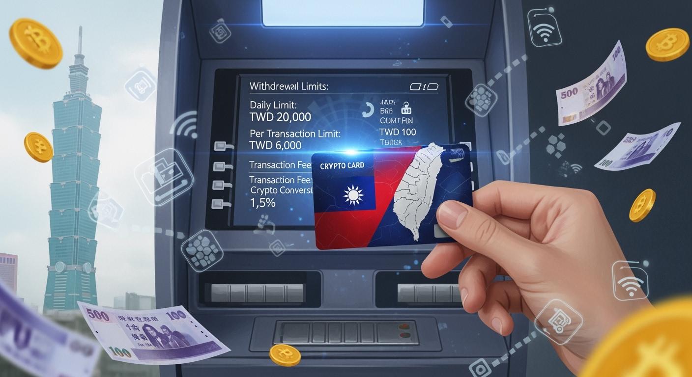 台灣 加密卡 提款限額 與 ATM 費用總表