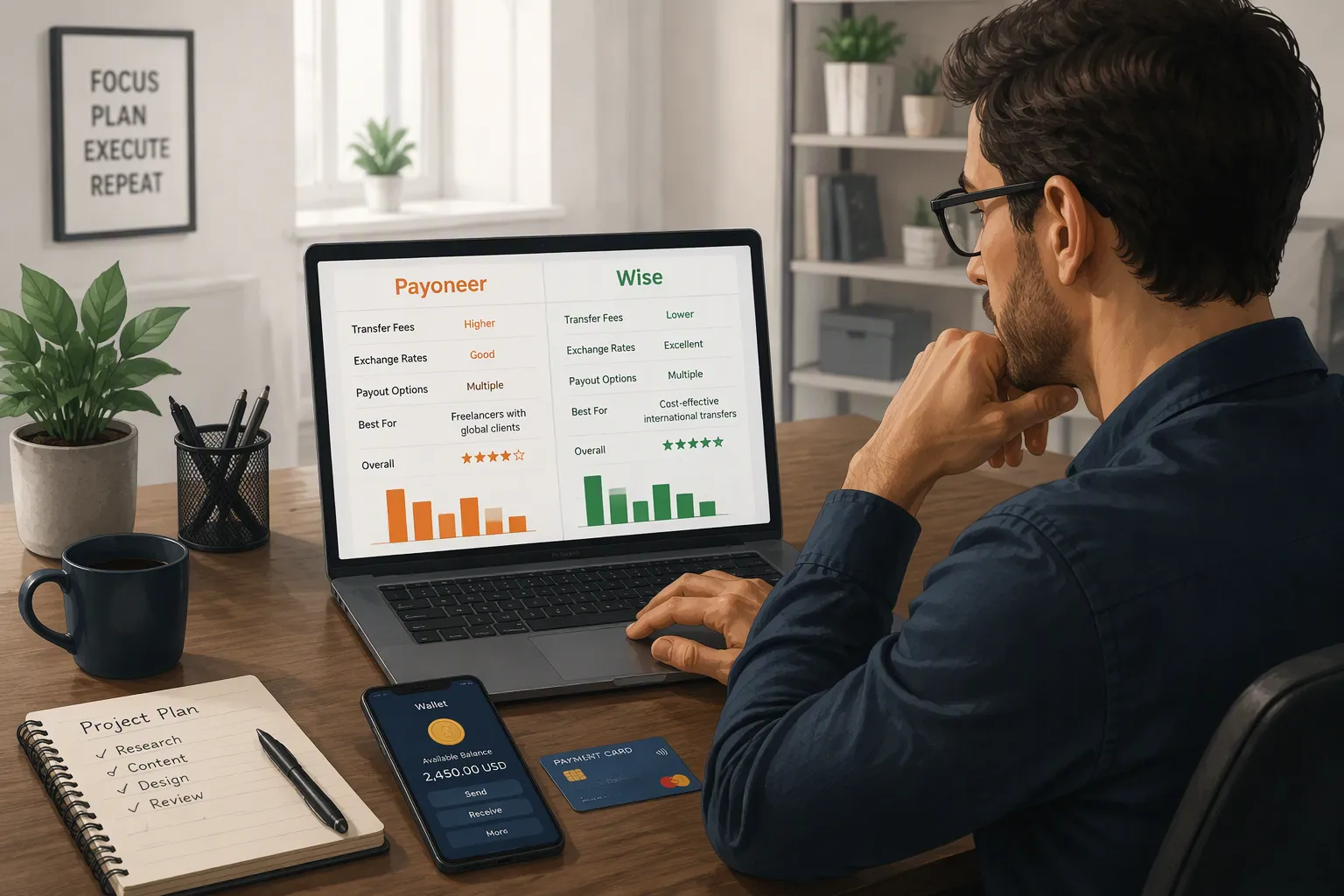 台灣自由工作者 USDT 收款 vs Payoneer 手續費比較