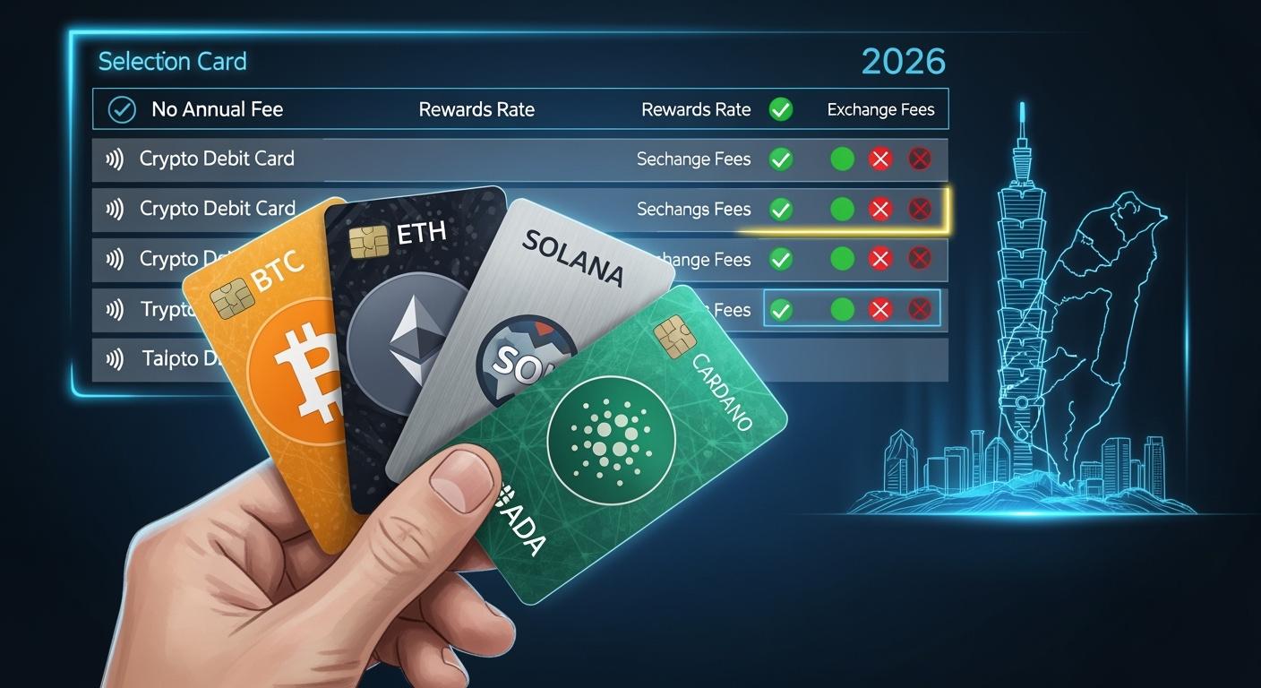 2026年台灣免年費加密金融卡評比，哪張卡最適合你？