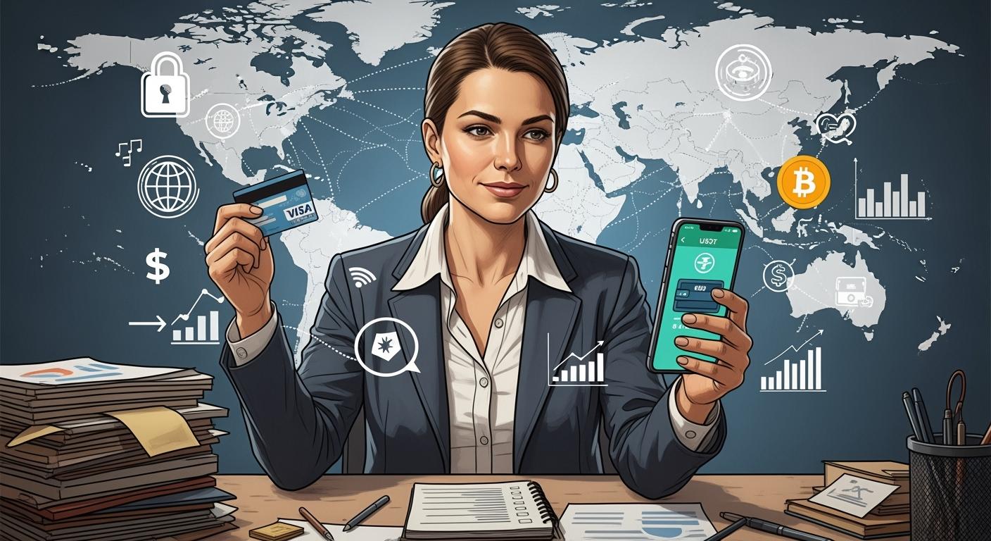 海外自由職業者使用穩定幣 簽證卡管理跨境購買的實用步驟