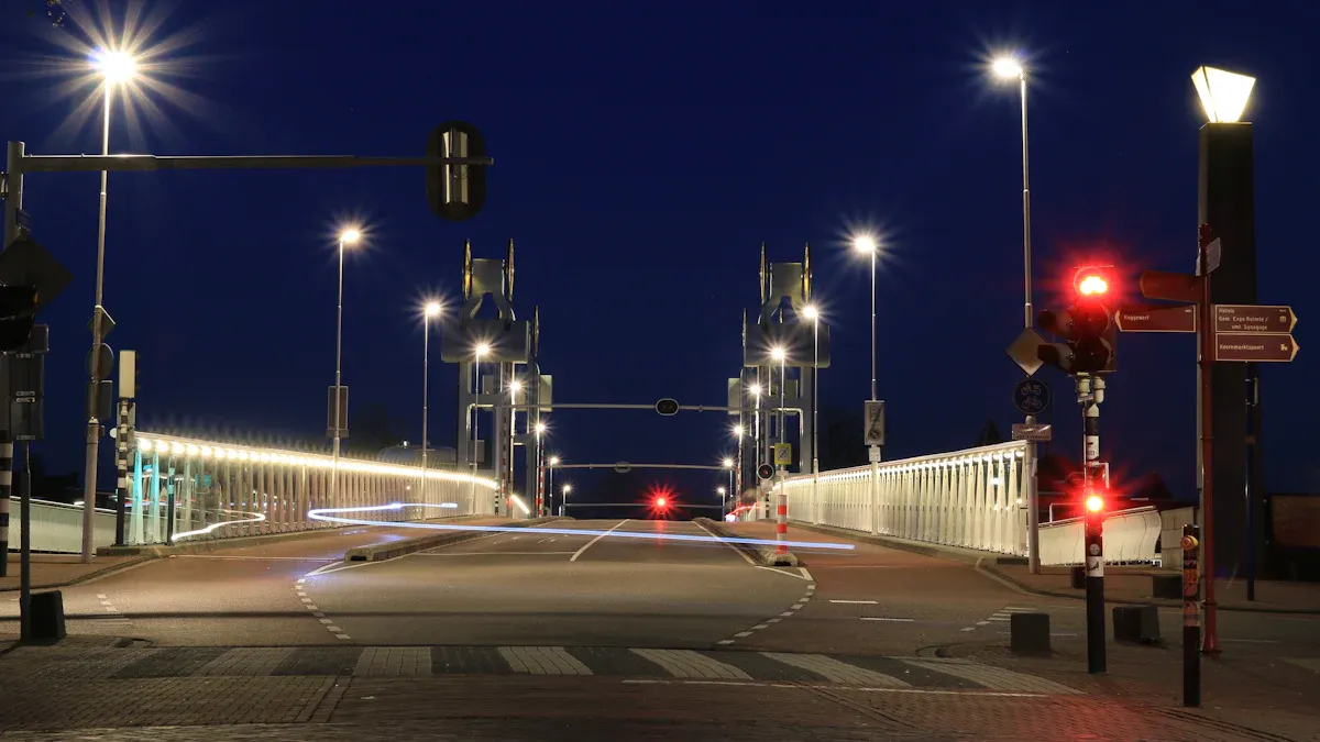 Installing Street Lamps