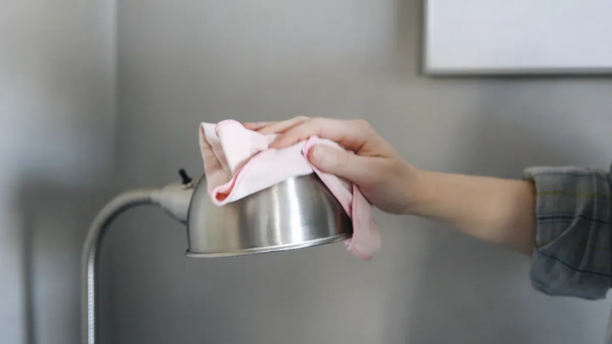 Cleaning Metal Lamps and Fixtures