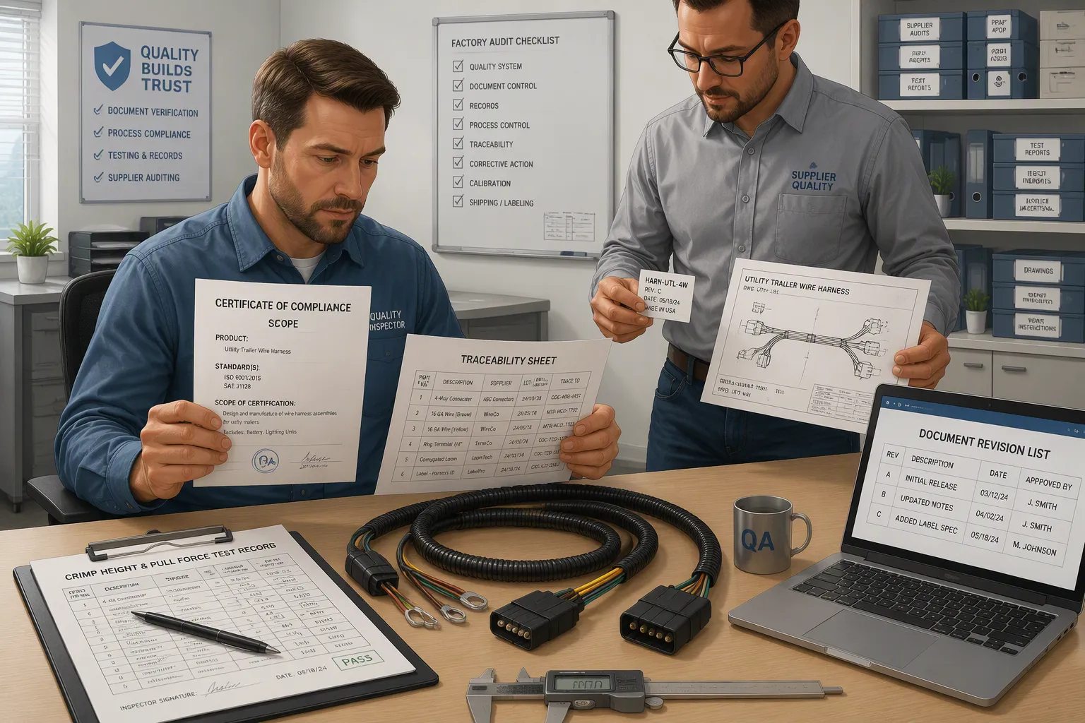 Verifying an OEM Utility Trailer Wire Harness Supplier