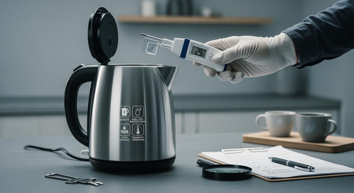 Electric Kettle Inspection: Boil-Dry Protection and Temperature Control Compliance Checks
