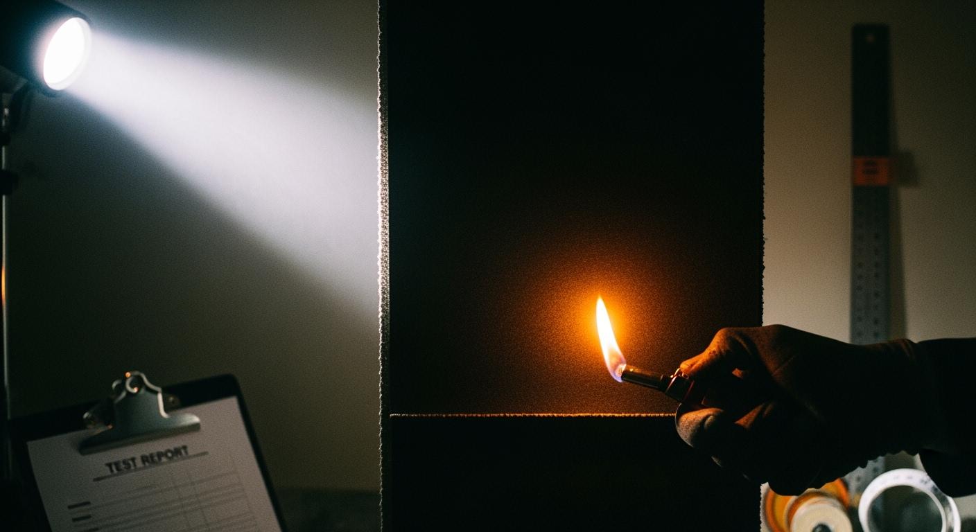 Technical Blackout Fabric Inspection and Opacity Testing