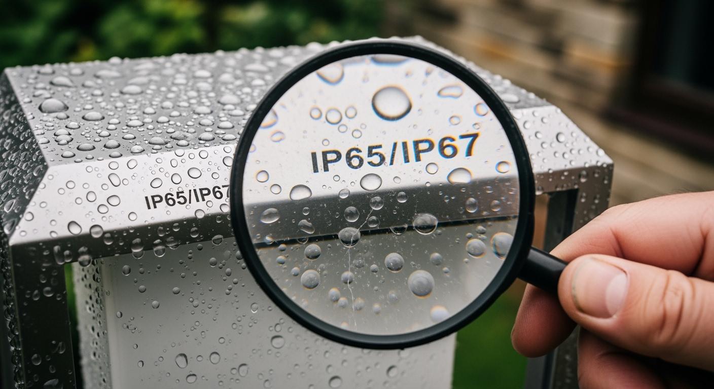 Outdoor Lighting IP Rating Inspection: Verifying IP65/IP67 Performance