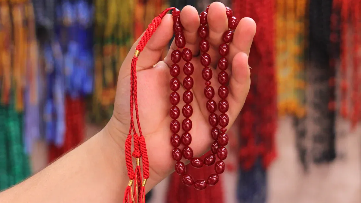 Guia de compra de pulseira de cordão vermelho