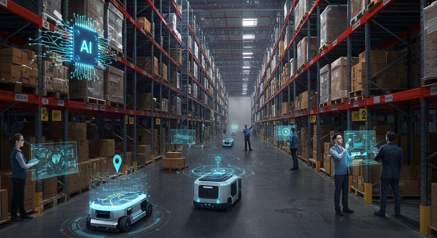 AI navigation transforms warehouse automation in 2025 with AI-augmented Visual SLAM technology enabling guide-free navigation systems