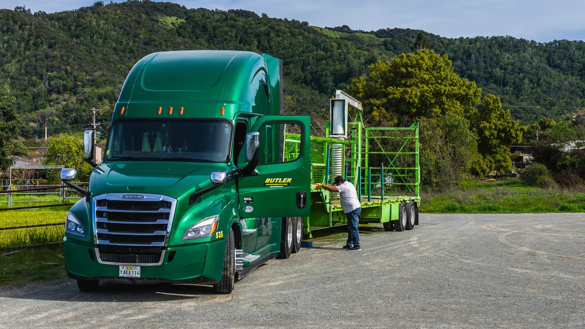 Towards net zero land freight