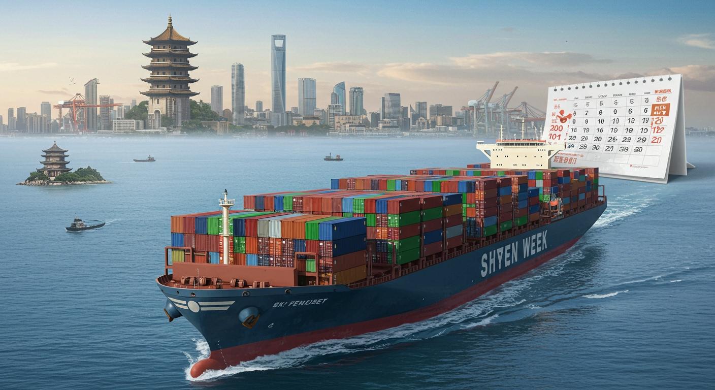Global container shipping rates plummet as carriers slash capacity ahead of China'
                style=