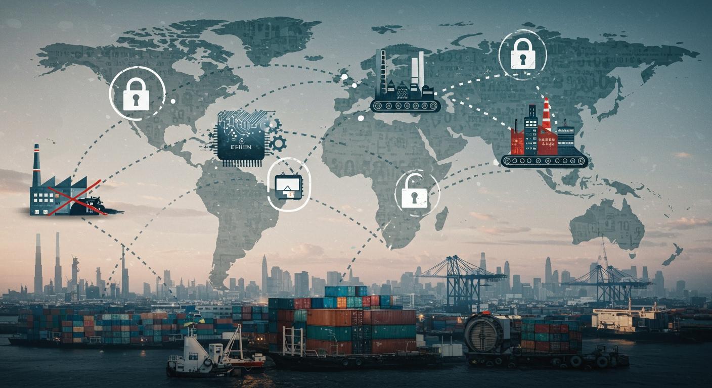 Technology sector supply chains under export restrictions and domestic production mandates