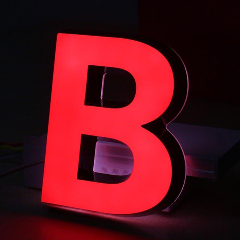 waterproof outdoor LED front with back light channel letters