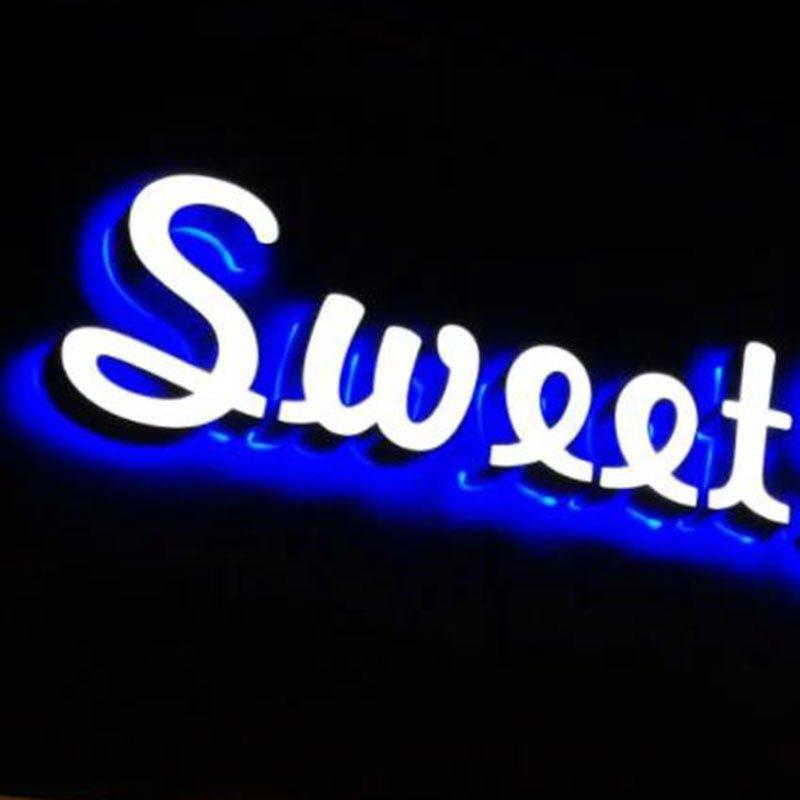theater marquee LED front with back light channel letters