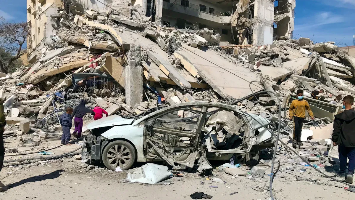 Why do construction vehicles often cause accidents or be punished due to speed issues in urban areas