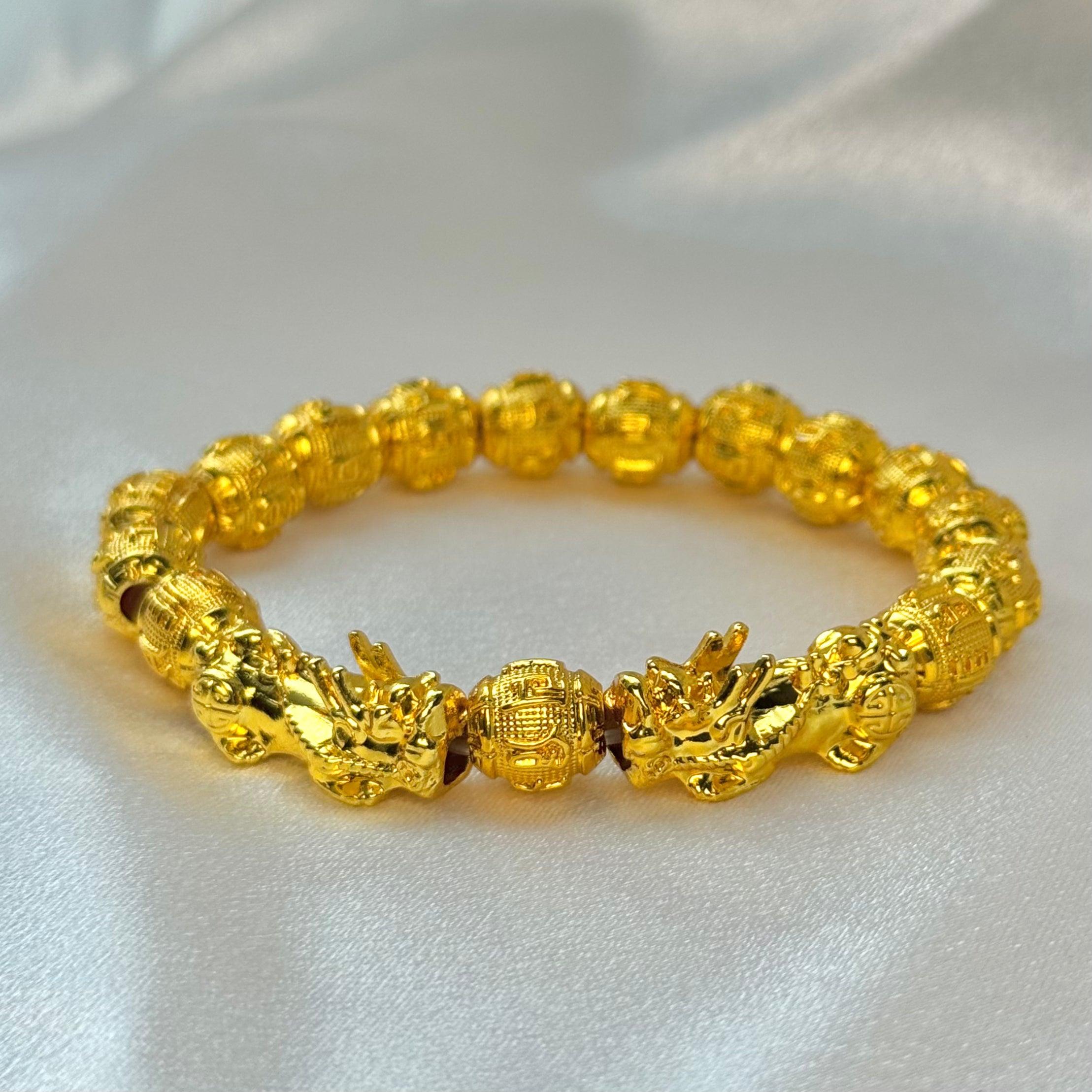 Double Golden Pixiu Wealth Mantra Bracelet Customer Reviews and Experiences