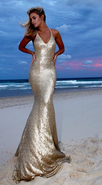 Popular Gold Prom Dress Styles