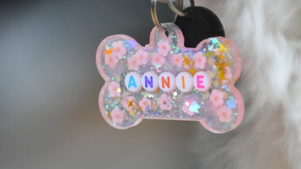 Glass Paw Print Ornament