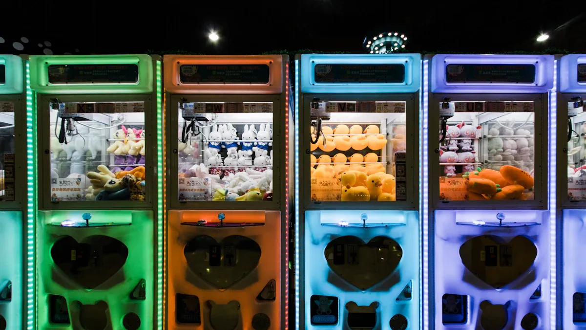 Glow Machine Toy Vending Machines for Arcades and Family Entertainment