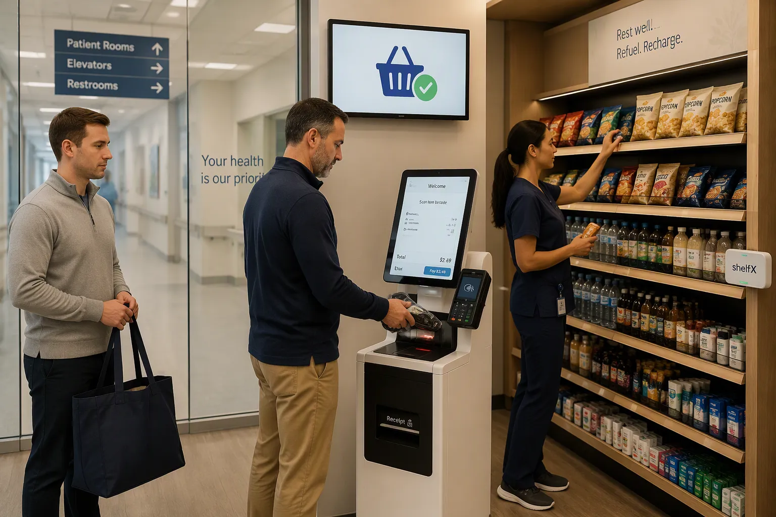 Customer behavior trends in autonomous retail environments in Hospitals & healthcare facilities.