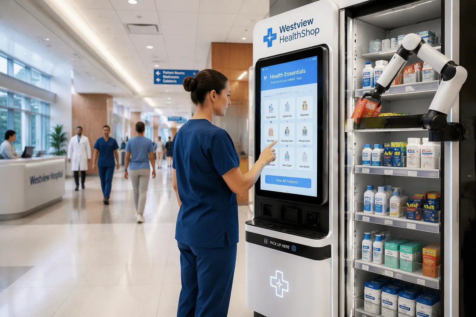 Key technology requirements for autonomous retail in Hospitals & healthcare facilities