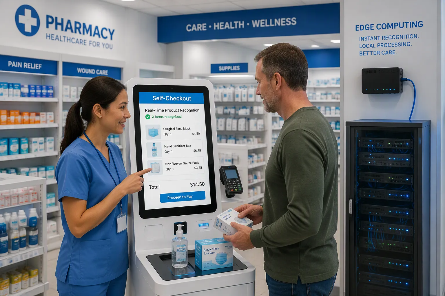 The role of edge computing in real-time retail recognition in hospitals and healthcare facilities