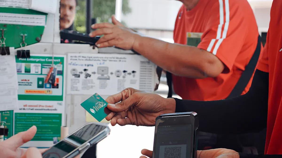 Cashless internal billing for office retail