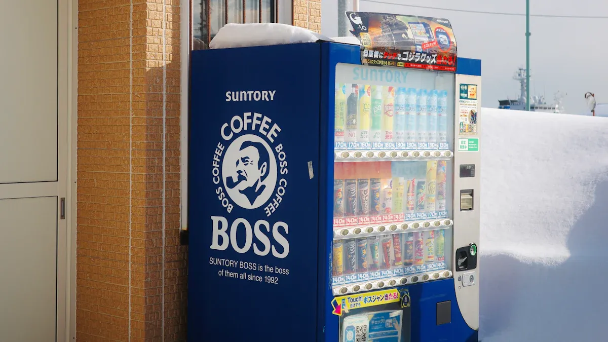 Internal components of coffee vending machines
