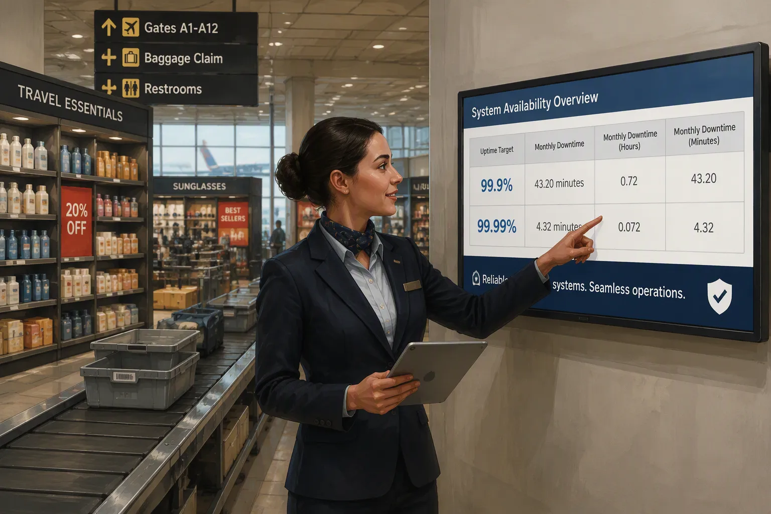Understanding System Uptime Requirements in Airport Retail