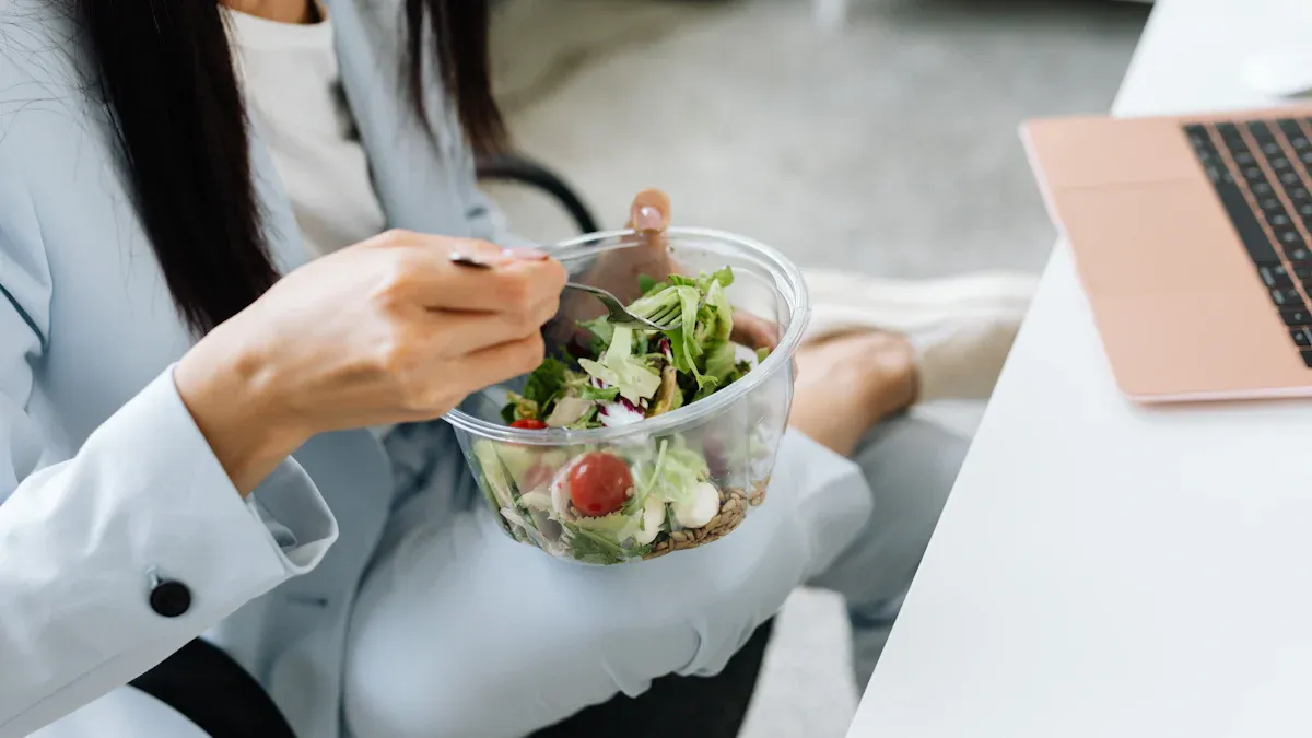 オフィスで野菜