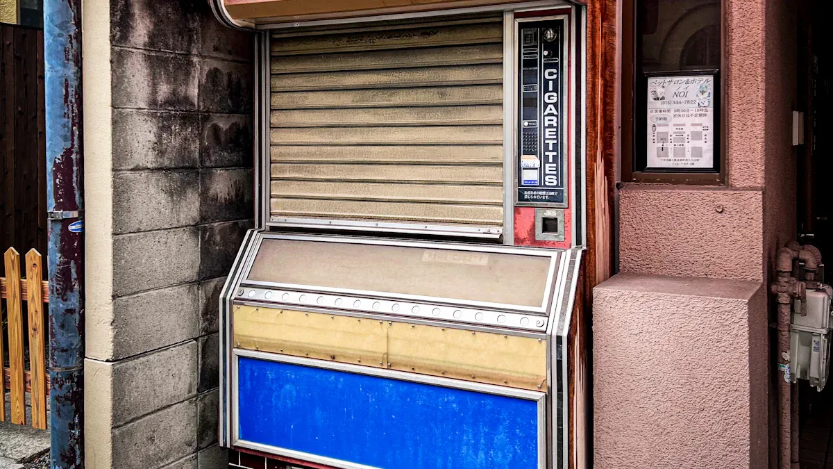 卷烟自动售货机的演变：从经典到现代的设计