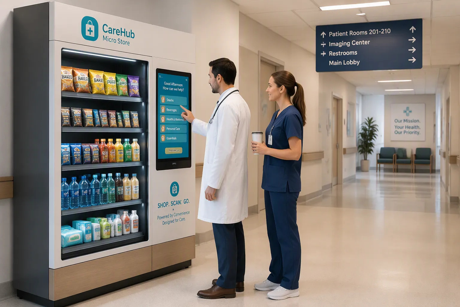Best locations to deploy micro autonomous stores in Hospitals & healthcare facilities