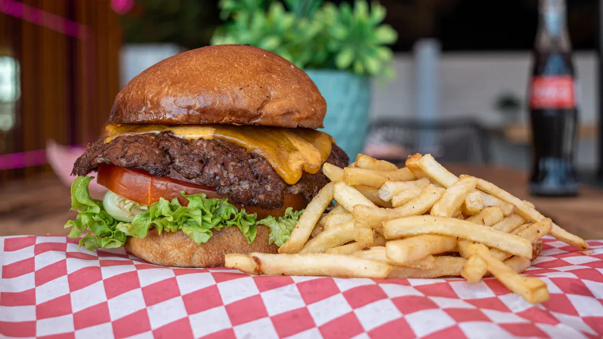 招牌汉堡和三明治