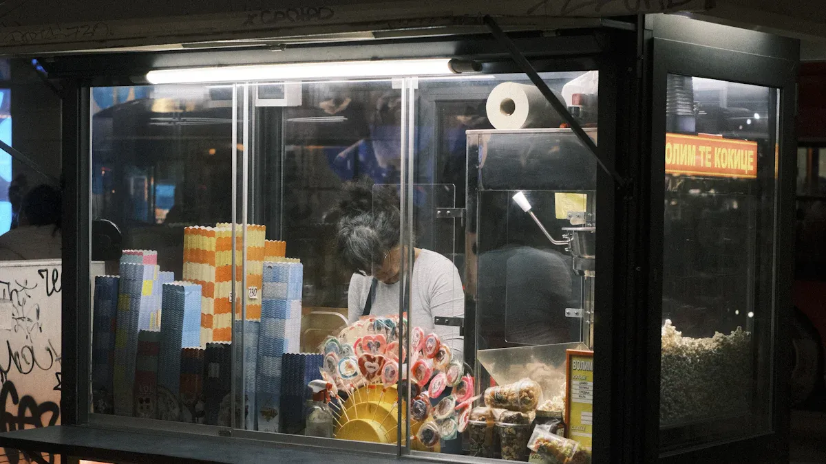 Modern Popcorn Vending Machines