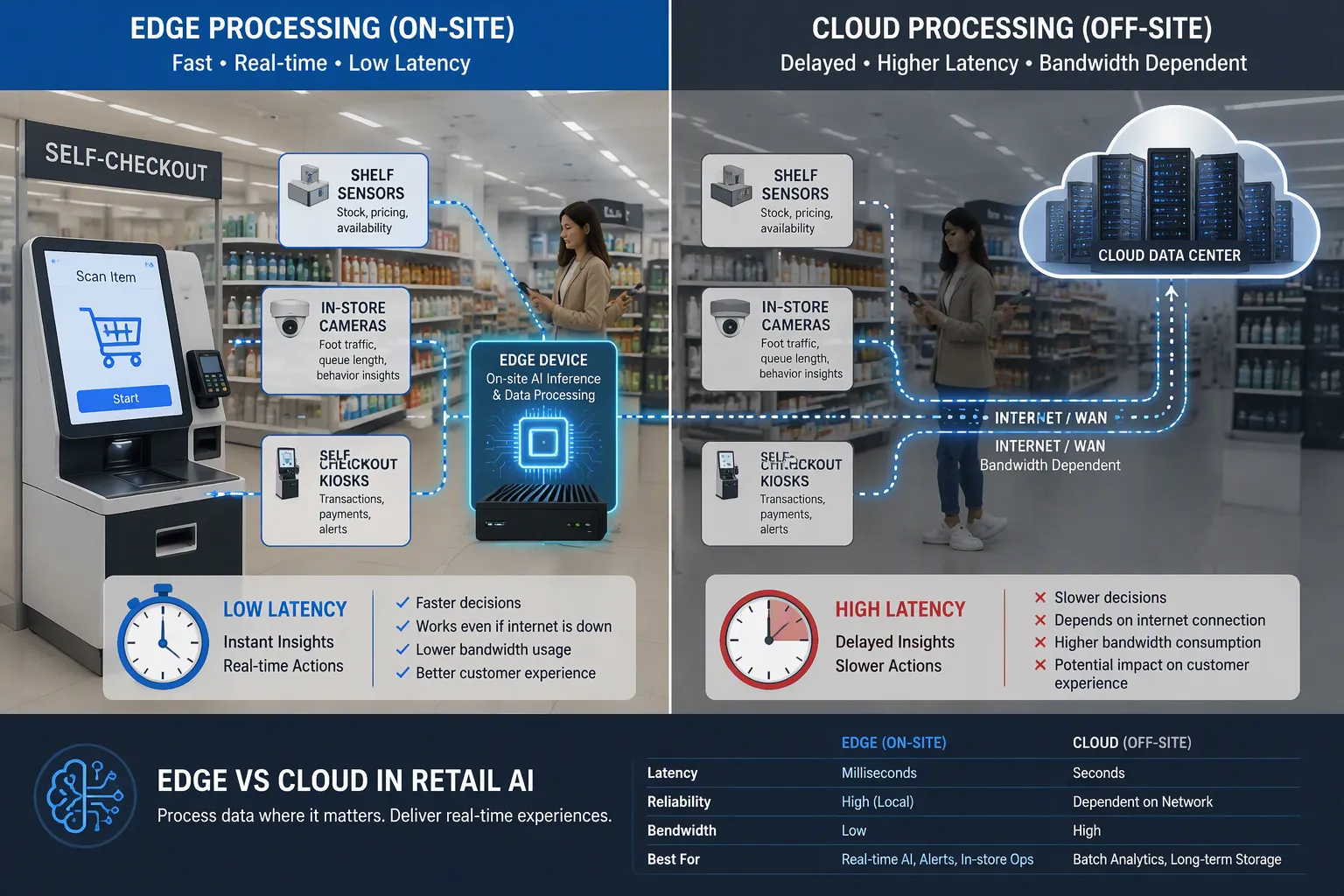 Edge Computing vs. Cloud Computing: Performance