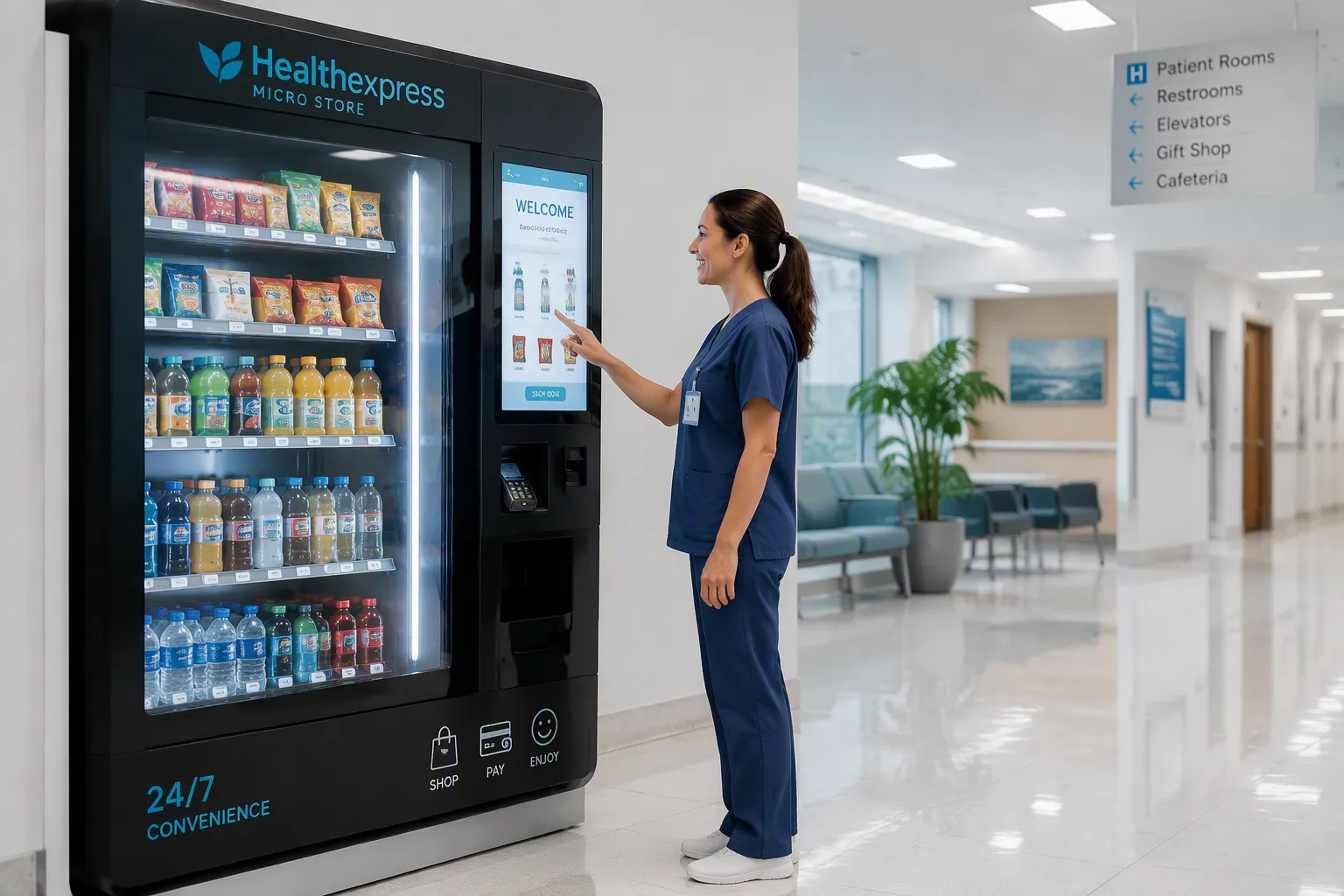 Key benefits of deploying an autonomous micro store in Hospitals & healthcare facilities