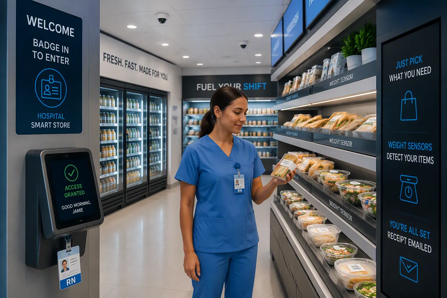 How a Cashierless Store in Hospitals Operates
