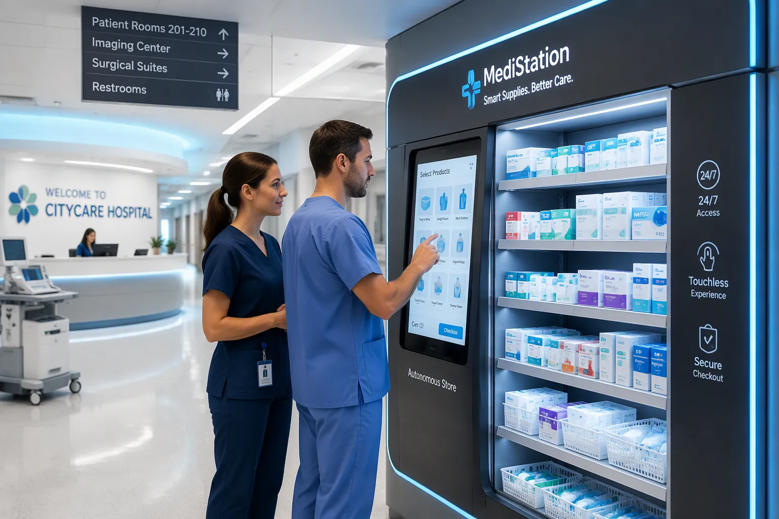 How autonomous stores support digital transformation in hospitals and healthcare facilities