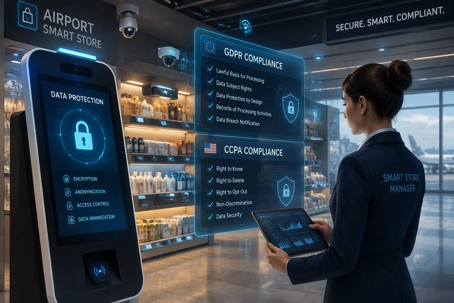 Mastering Data Privacy and Security for Airport Smart Stores