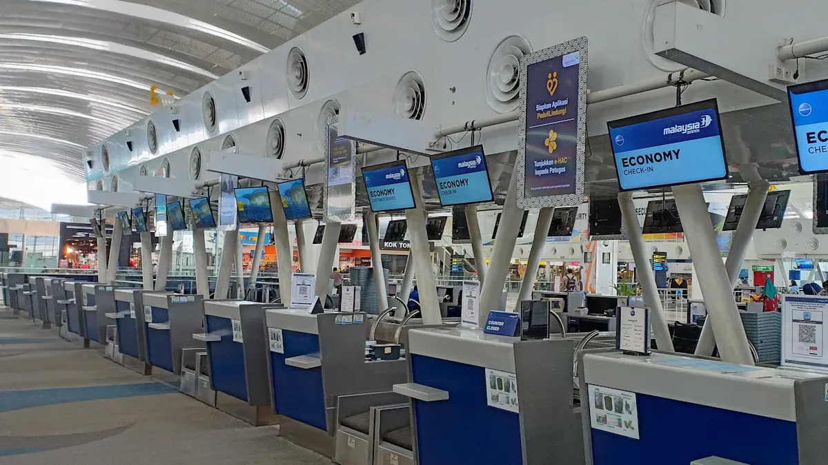 Frictionless checkout in airports