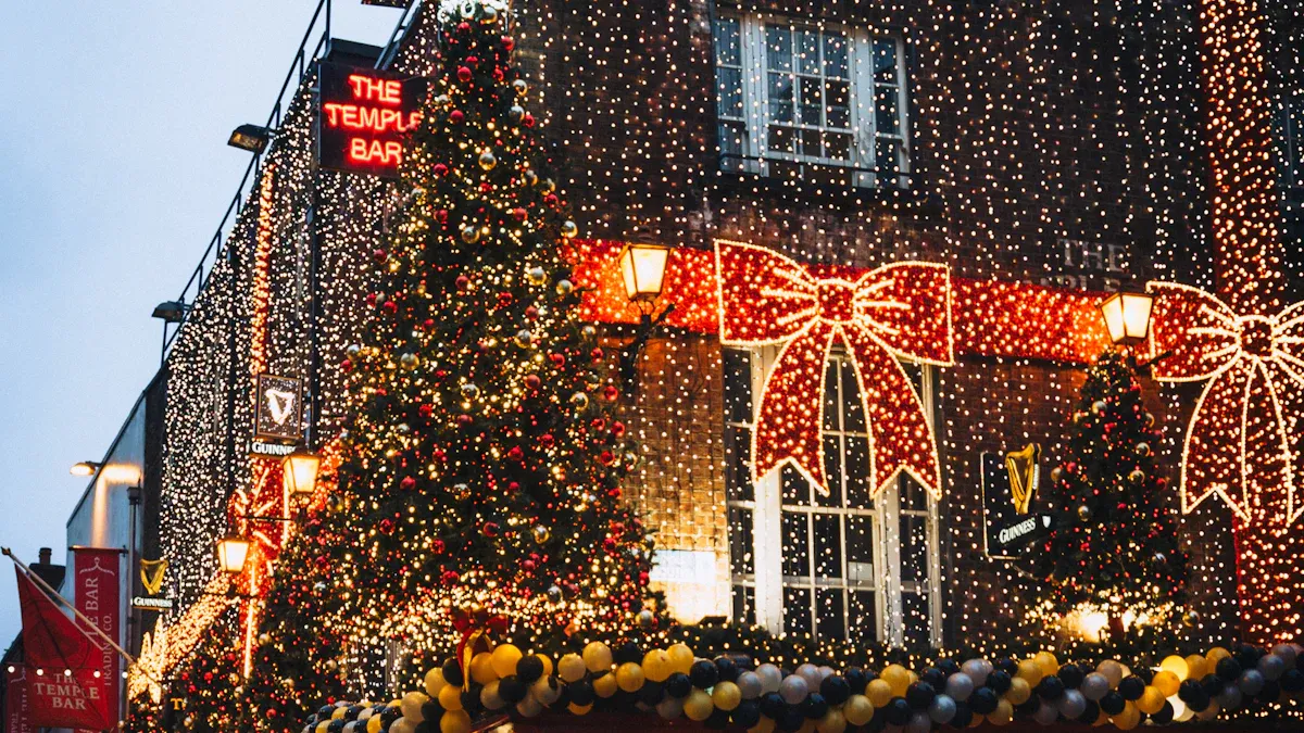 Ideas de decoraciones navideñas solares