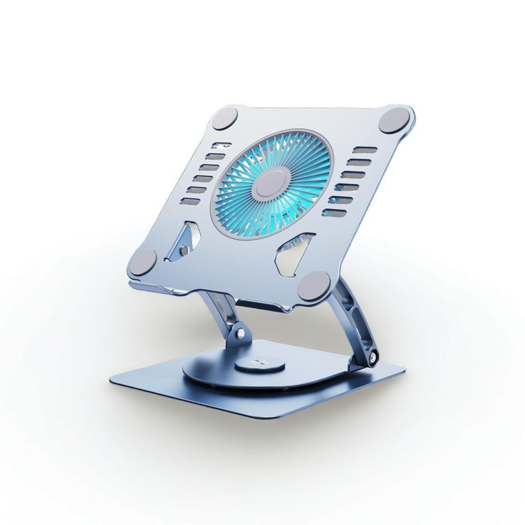 How a Rotating Laptop Stand with Cooling Fan Prevents Overheating and Neck Pain