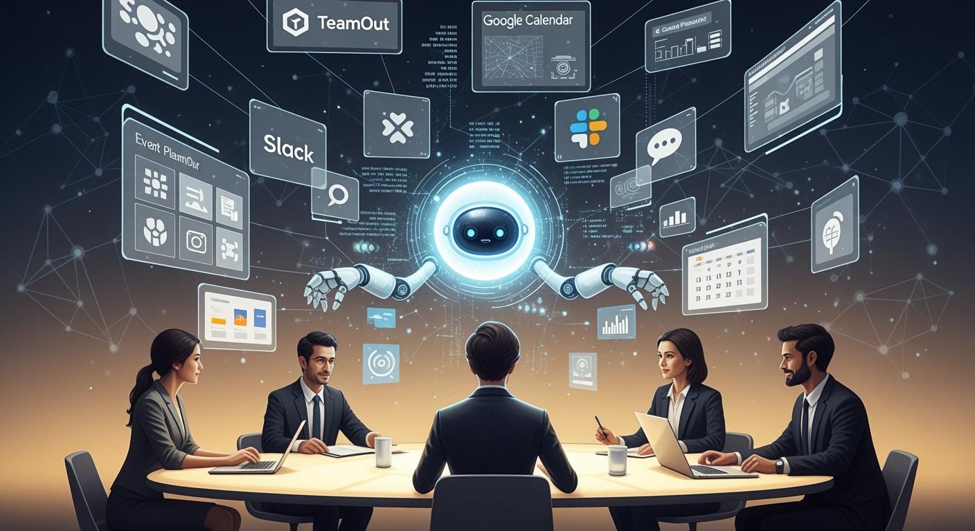 Event Planning Workflow using AI Agents with TeamOut, Slack, and Google Calendar