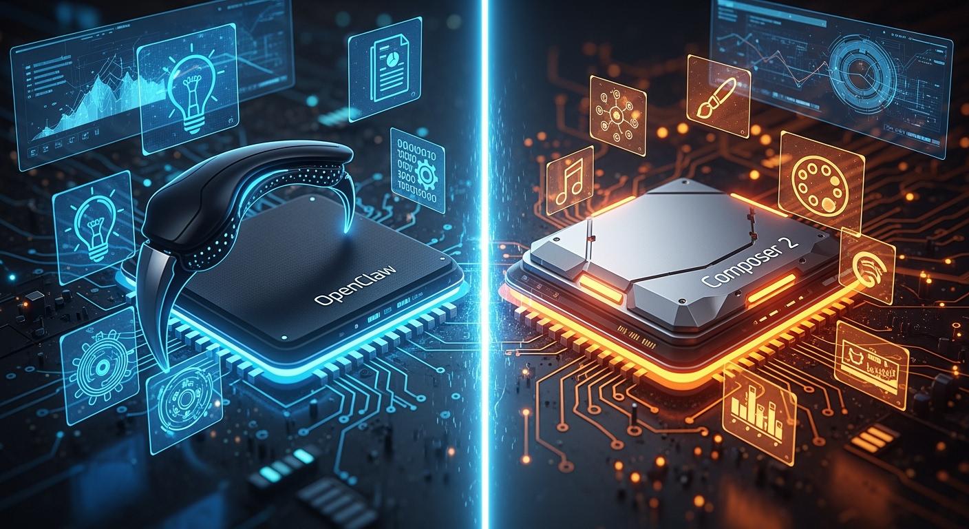 OpenClaw対Composer 2 徹底比較！2026年最新AIアシスタントの実力は？