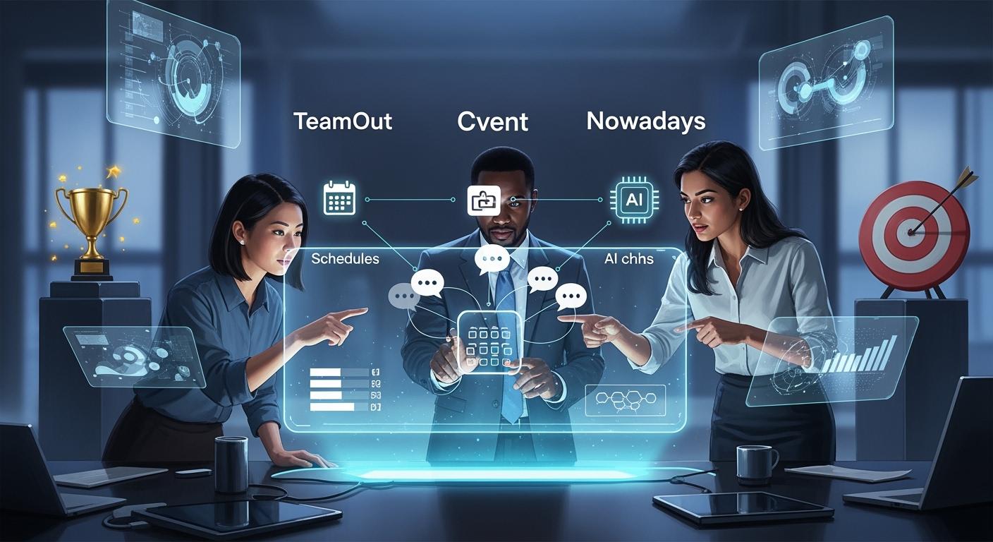 Who is the ultimate winner in AI era team event planning: TeamOut, Cvent, or Nowadays?