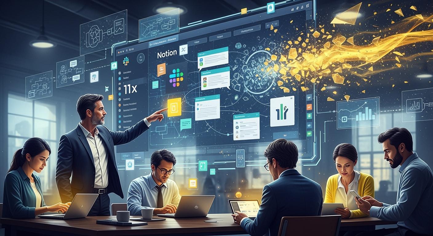 SDR 팀을 무너뜨리다를 위한 11x + Slack + Notion의 극한 작업 흐름