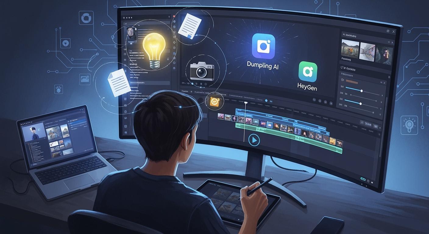 How Dumpling AI and HeyGen Make AI News Video Creation Effortless